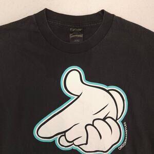 Crooks & Castles Casual Crew Neck Graphic T Shirt Mens Size Medium M Black